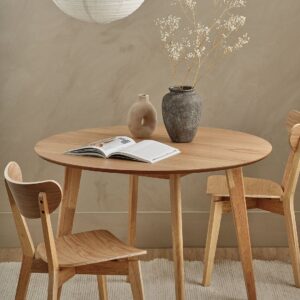 AC Design Furniture – Matbord Roxby, Ø 105 cm – Natur – Matbord – Från Homeroom