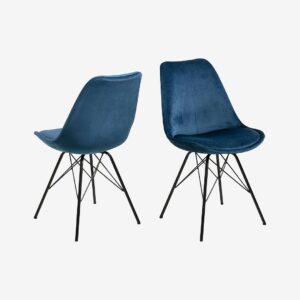 AC Design Furniture – Matstol Betty, 2-pack – Blå – Stolar – Från Homeroom