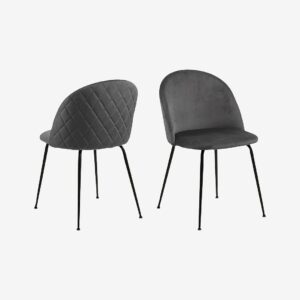 AC Design Furniture – Matstol Jackie, 2 – pack – Grå – Stolar – Från Homeroom
