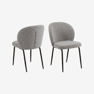AC Design Furniture – Matstol Patricia, 2-p – Grå – Stolar – Från Homeroom