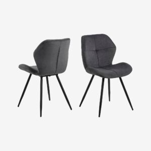 AC Design Furniture – Matstol Petter, 2-pack – Grå – Stolar – Från Homeroom