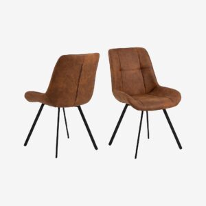 AC Design Furniture – Matstol Raquelle, 2-pack – Brun – Stolar – Från Homeroom