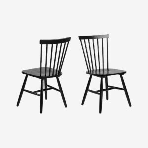 AC Design Furniture – Matstol Riano 2-pack – Svart – Pinnstolar – Från Homeroom