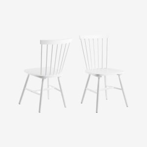 AC Design Furniture – Matstol Riano 2-pack – Vit – Pinnstolar – Från Homeroom