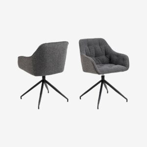 AC Design Furniture – Matstol med armstöd Brooke – Grå – Stolar – Från Homeroom