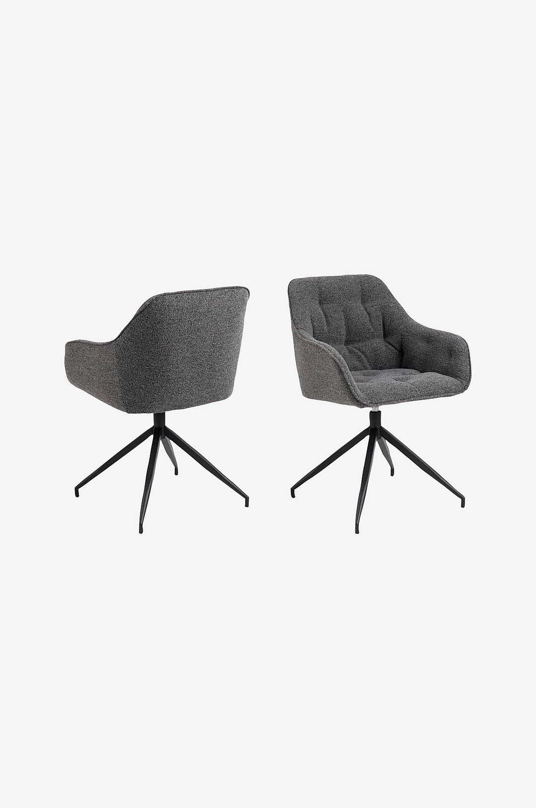 AC Design Furniture - Matstol med armstöd Brooke - Grå - Stolar - Från Homeroom