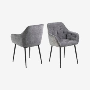 AC Design Furniture – Matstol med armstöd Brooke – Grå – Stolar – Från Homeroom