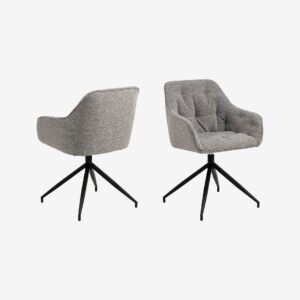 AC Design Furniture – Matstol med armstöd Brooke – Grå – Stolar – Från Homeroom