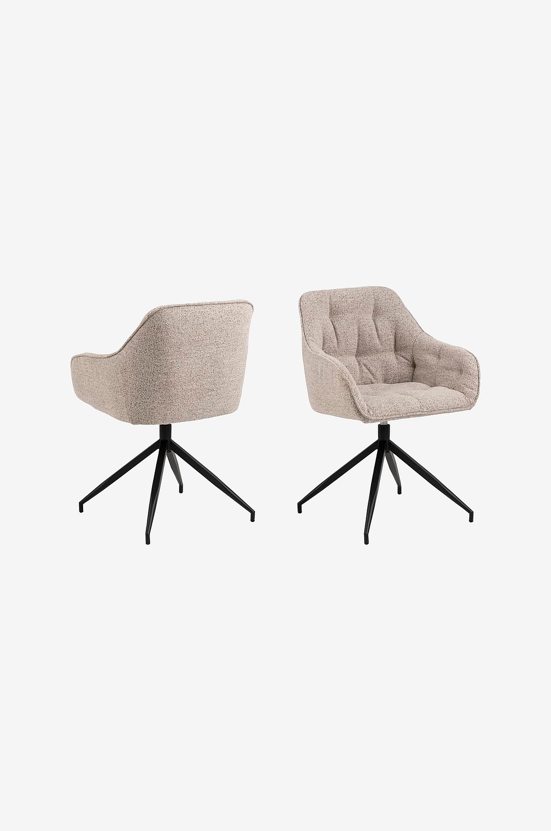 AC Design Furniture - Matstol med armstöd Brooke - Natur - Stolar - Från Homeroom