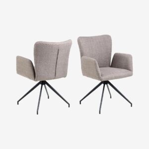 AC Design Furniture – Matstol med armstöd Laura – Brun – Karmstolar – Från Homeroom