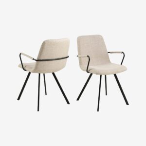AC Design Furniture – Matstol med armstöd Selina – Natur – Stolar – Från Homeroom