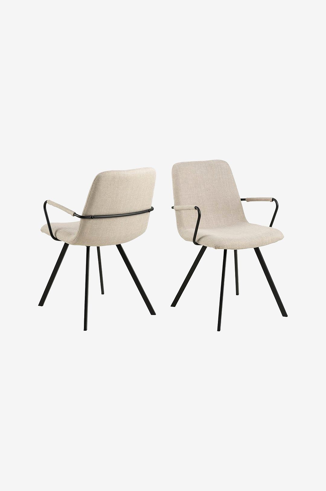 AC Design Furniture - Matstol med armstöd Selina - Natur - Stolar - Från Homeroom