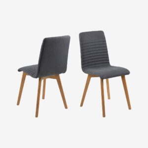 AC Design Furniture – Stol Amos, 2-pack – Grå – Stolar – Från Homeroom