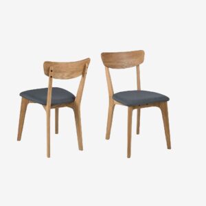 AC Design Furniture – Taxi matstol 2-pack – Grå – Stolar – Från Homeroom