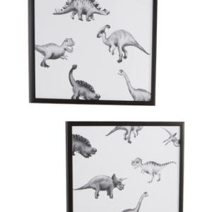 AGUSTIN 2-pack poster med ram 50×50 cm Svart/Vit