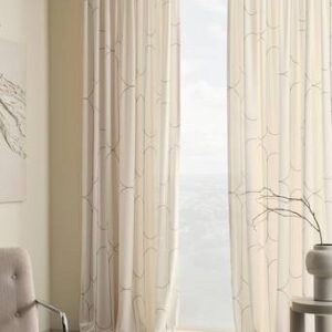 AIDA multifunktionsgardin 2-pack Beige/svart