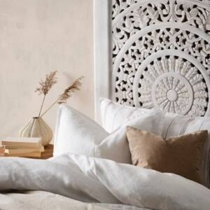 AIZA sänggavel 90 cm Vitsåpad