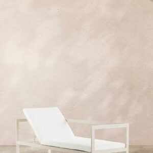 ALASSIO solsäng/utesoffa – rygg vänster Beige/vit dyna