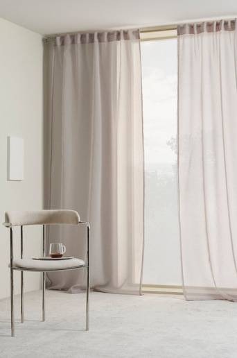 ALBA voilegardin 2-pack Beige