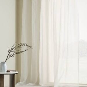 ALBA voilegardin extra bred 1 längd Vit