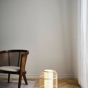 ALBERTA bordslampa Naturvit/vit