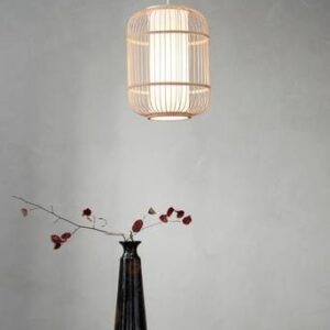 ALBERTA taklampa Naturvit/vit