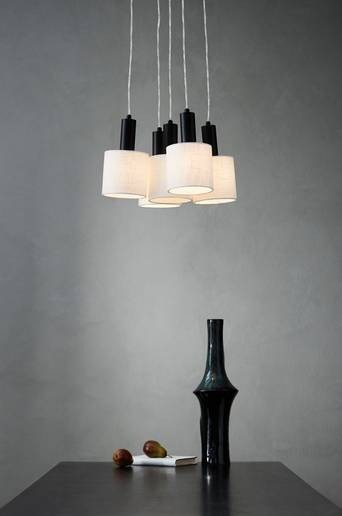 ALEXIA taklampa Mattsvart