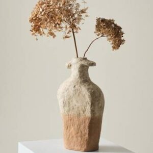 ALGOT dekoration Naturvit/gul