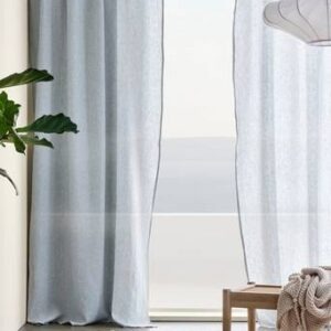 ALINA linnegardin 2-pack Blå/naturvit