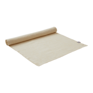 ALINA löpare Ljusgul/naturvit