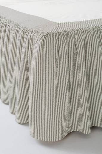 ALMA sängkappa Grön/benvit