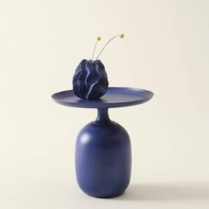 AMDEN sidobord ø 49,5 cm Blå