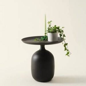 AMDEN sidobord ø 49,5 cm Svart