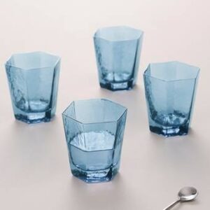 AMORY låga glas 4-pack Blå