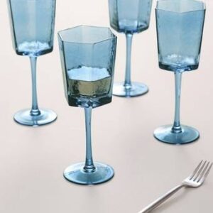 AMORY vinglas 4-pack Blå