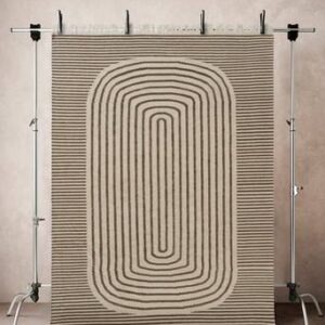 AMOT ullmatta 200×300 cm Beige/grön