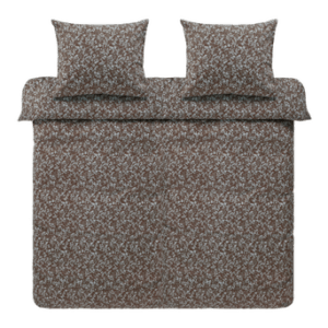 ANEMONE påslakanset dubbelsäng Brun