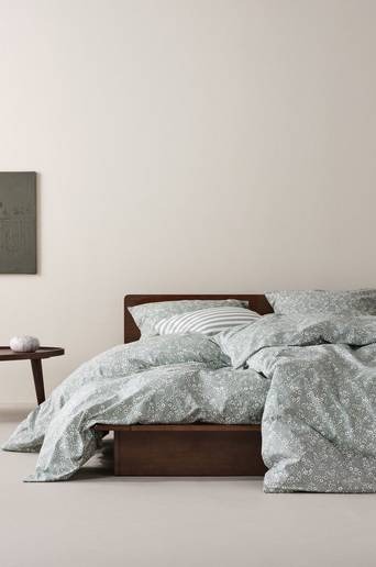 ANEMONE påslakanset enkelsäng Grön