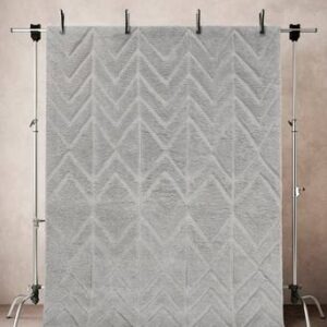 ANIKO ullmatta 200×300 cm Ljusgrå