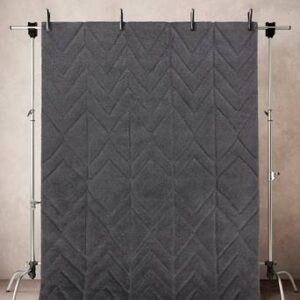 ANIKO ullmatta 200×300 cm Mörkgrå