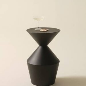 ANNECY sidobord ø 36,5 cm Svart