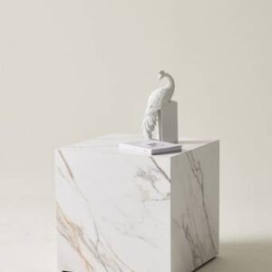 ANZIO sidobord – höjd 50 cm Vit