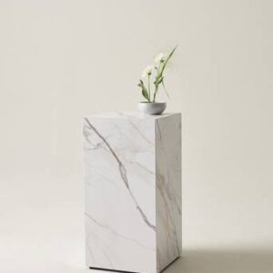 ANZIO sidobord – höjd 80 cm Vit