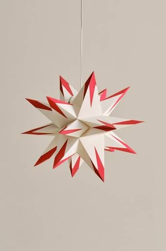 APEX julstjärna ø 60 cm Vit/röd