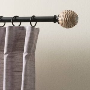 ASPEN gardinstång 276-385 cm Matt svart