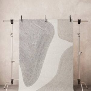 ASPEN ullmatta Naturvit/beige/grå