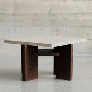 ASPVIK 04 soffbord 60×60 cm Mörkbrun