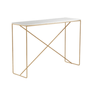 ATHENA sidobord 35×110 cm Marmor/mässing