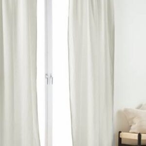 AURORA mörkläggningsgardin – 1 längd Naturvit