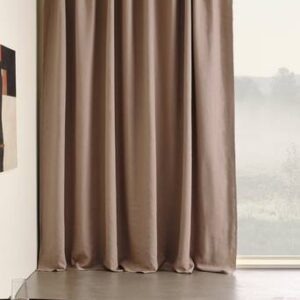 AURORA mörkläggningsgardin 1 längd – extra bred Gråbrun